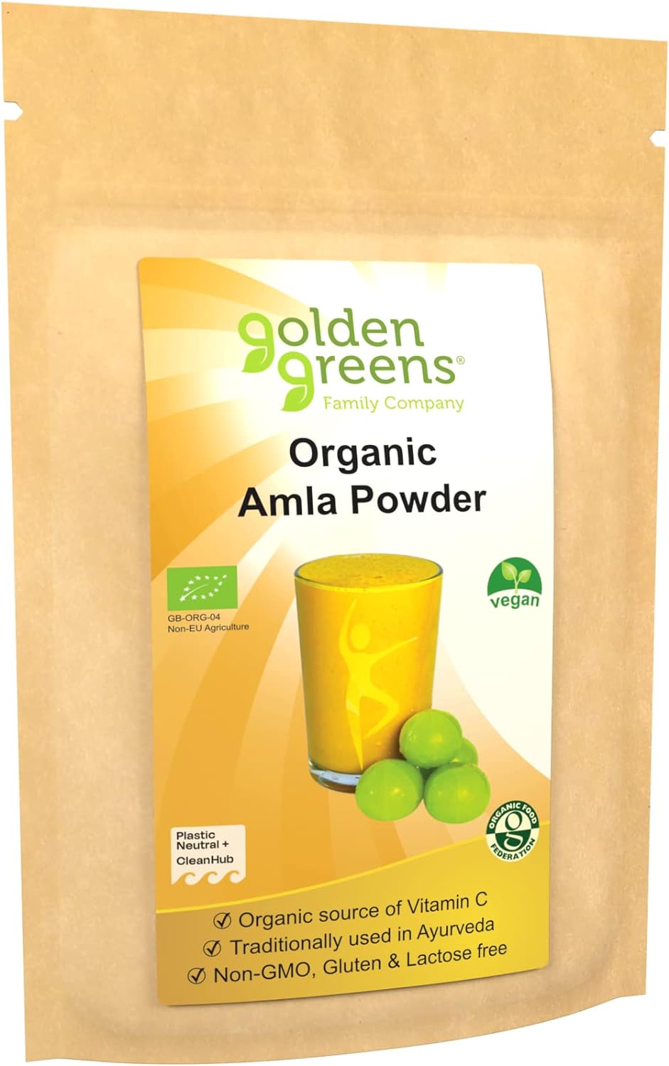 Golden Greens Organic Amla Powder 200g

31.75 Grams