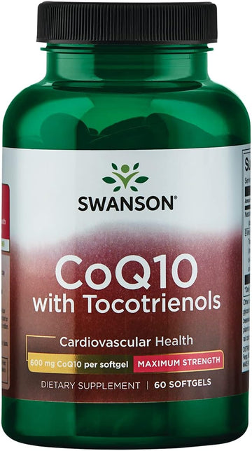 Swanson Maximum Strength Coq10 600 Milligrams w/ 60 Milligrams Tocotri