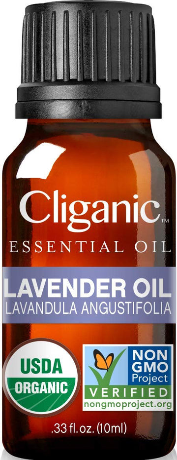 Cliganic USDA Organic Lavender Essential Oil - 100% Pure Nat