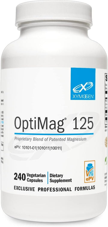 XYMOGEN OptiMag 125 - Magnesium Chelate Supplement with Di-Magnesium M