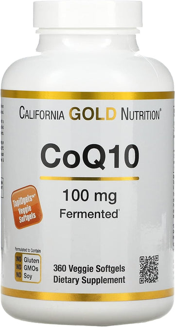 CoQ10 100 mg, Coenzyme Q10 Ubiquinone USP, Supports Mitochon