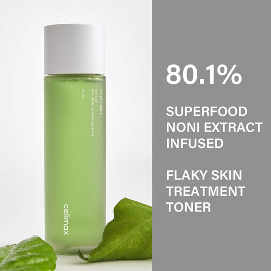 celimax Noni Moisture Balancing Toner | with Noni Extract, Facial Astringent, Hydrating, Exfoliating, Anti Aging, for Acne Prone Sensitive Dry Skin, Dark Spots, Fine Lines, Korean Skincare, 150