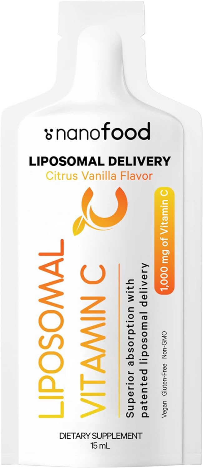 Codeage Liposomal Vitamin C Liquid 1000mg Vitamin C, 4000mg Essential 