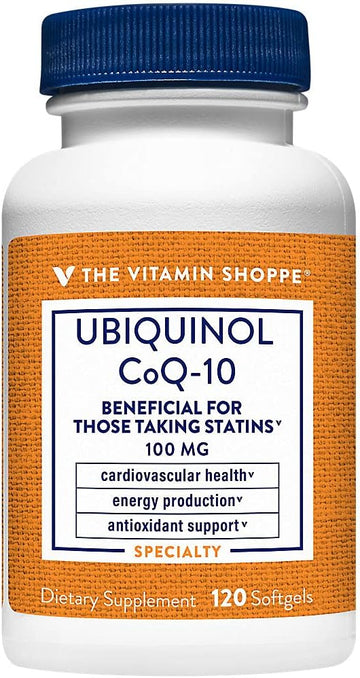 The Vitamin Shoppe Ubiquinol CoQ-10 100mg - Beneficial for Those Takin