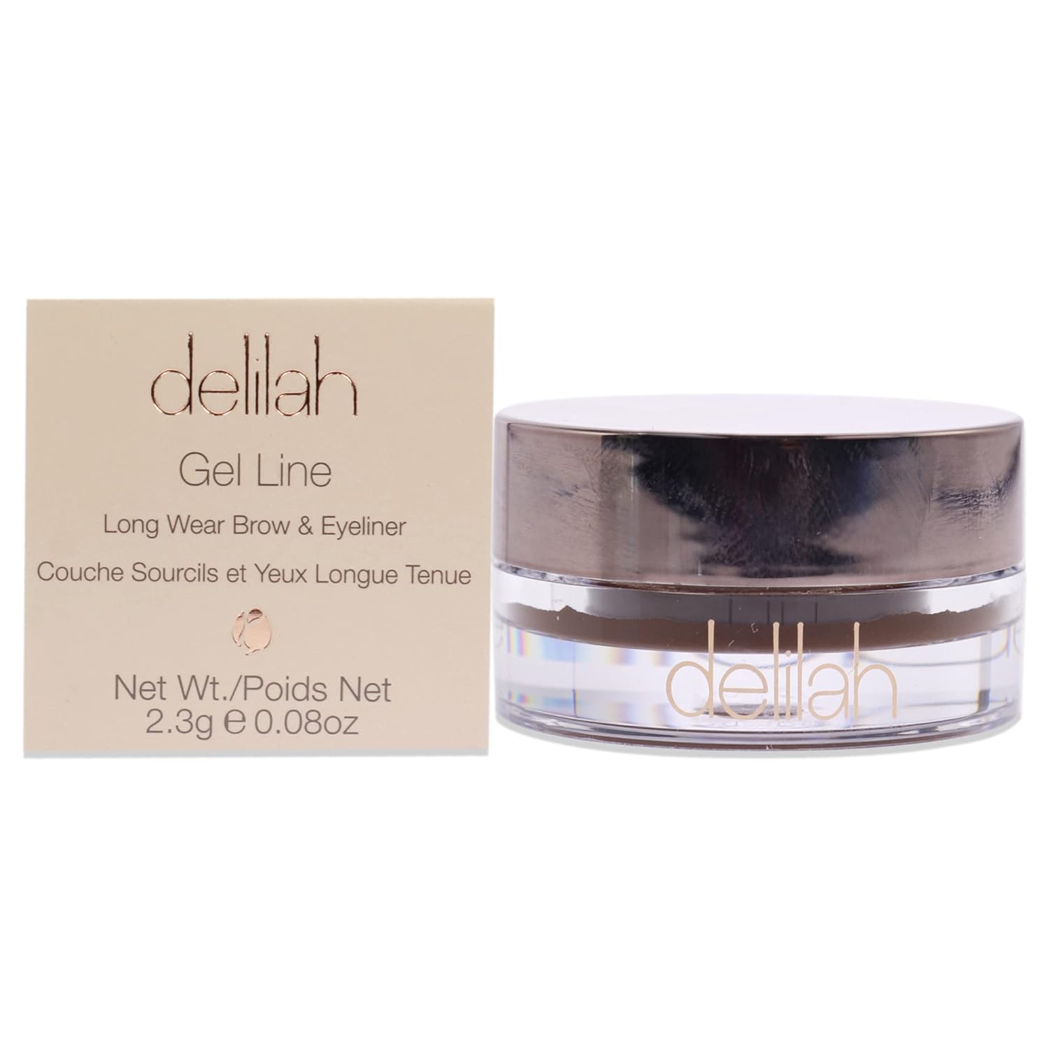 Gel Line Eye and Brow - Sable by delilah for Women - 0.08  Eyeliner