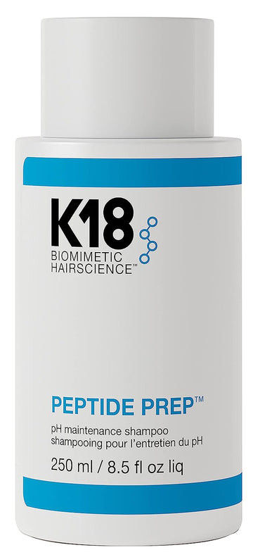 K18 PEPTIDE PREP™ Smoothing pH Maintenance Color-Safe Shampoo for Daily Use - pH-Optimized, Certified Microbiome Friendly Formula For Gentle Yet Effective Cleansing, 8.5