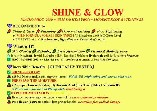 WHITESILK?Clinical? Double sized (2.7)?Niacinamide(20%) Facial Radiance & Hydro boost & Mela-clear Advanced Dark Spot Corrector Serum?Niacinamide(20%) + Hyaluronic(1%, super low molecular) + Licorice root(extract) + Vitamin B5