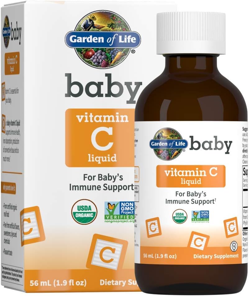 Garden of Life Baby Vitamin C Drops for Infants and Toddlers, Organic