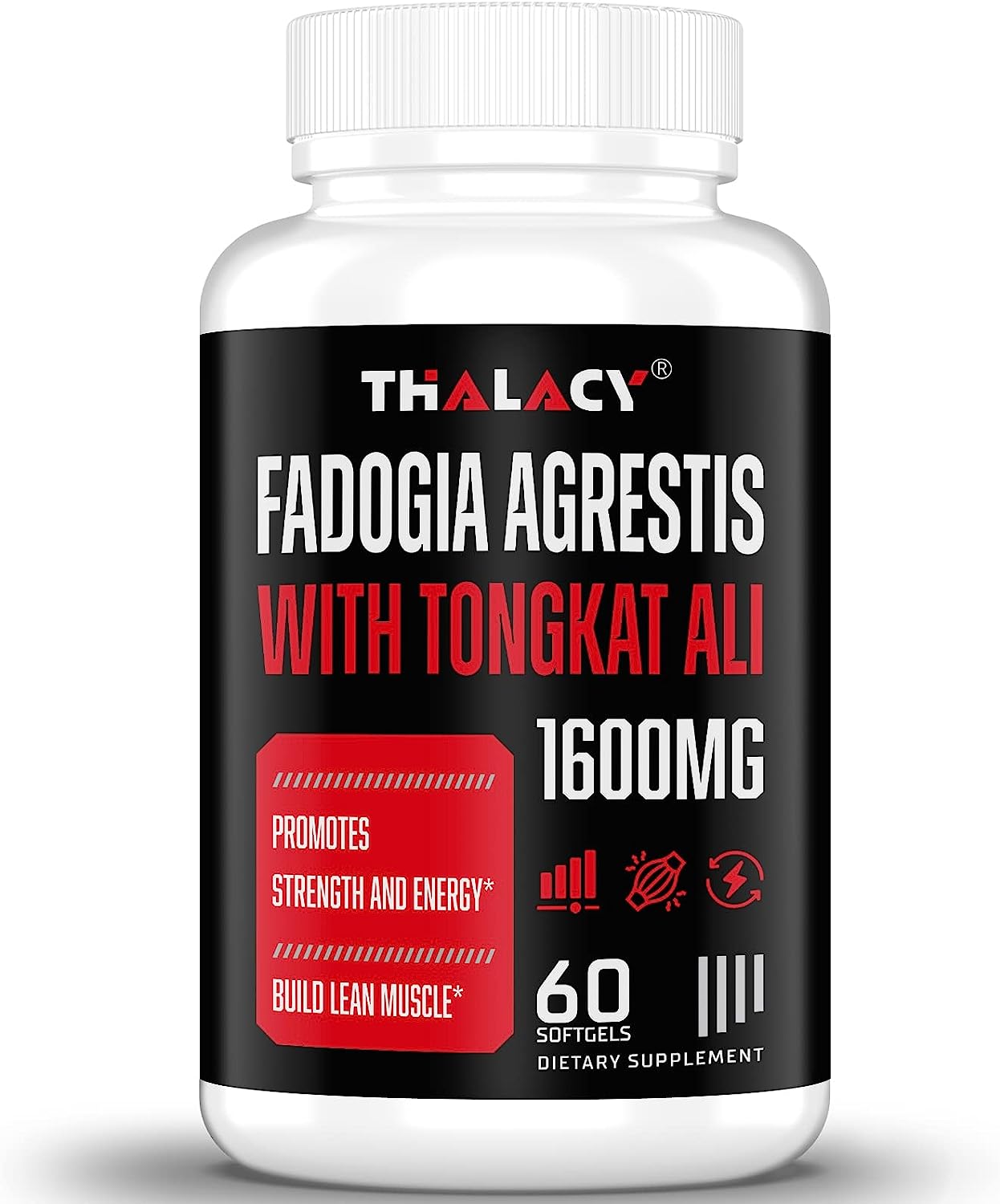 Thalacy 1600Mg Fadogia Agrestis Tongkat Ali Supplement, Fadogia Agrestis Extract For Men With Ashwagandha - Maximum Stre