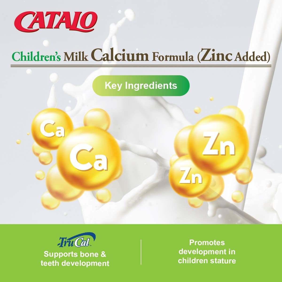 CATALO Children's Milk Calcium Formula (Zinc Added) - Promote Bone Gro
