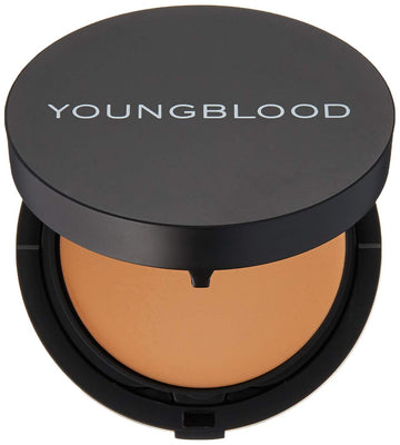 Youngblood Creme powder foundation refillable compact with product-warm beige 0.25  / 7 gr, 0.25