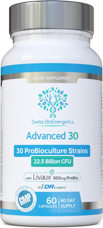 Bio Cultures Complex Probiotics & Prebiotics - Advanced 30 Strains & 293 Grams