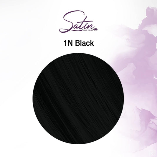 Satin Hair Color - ultra vivid fashion colors - 1N - Black