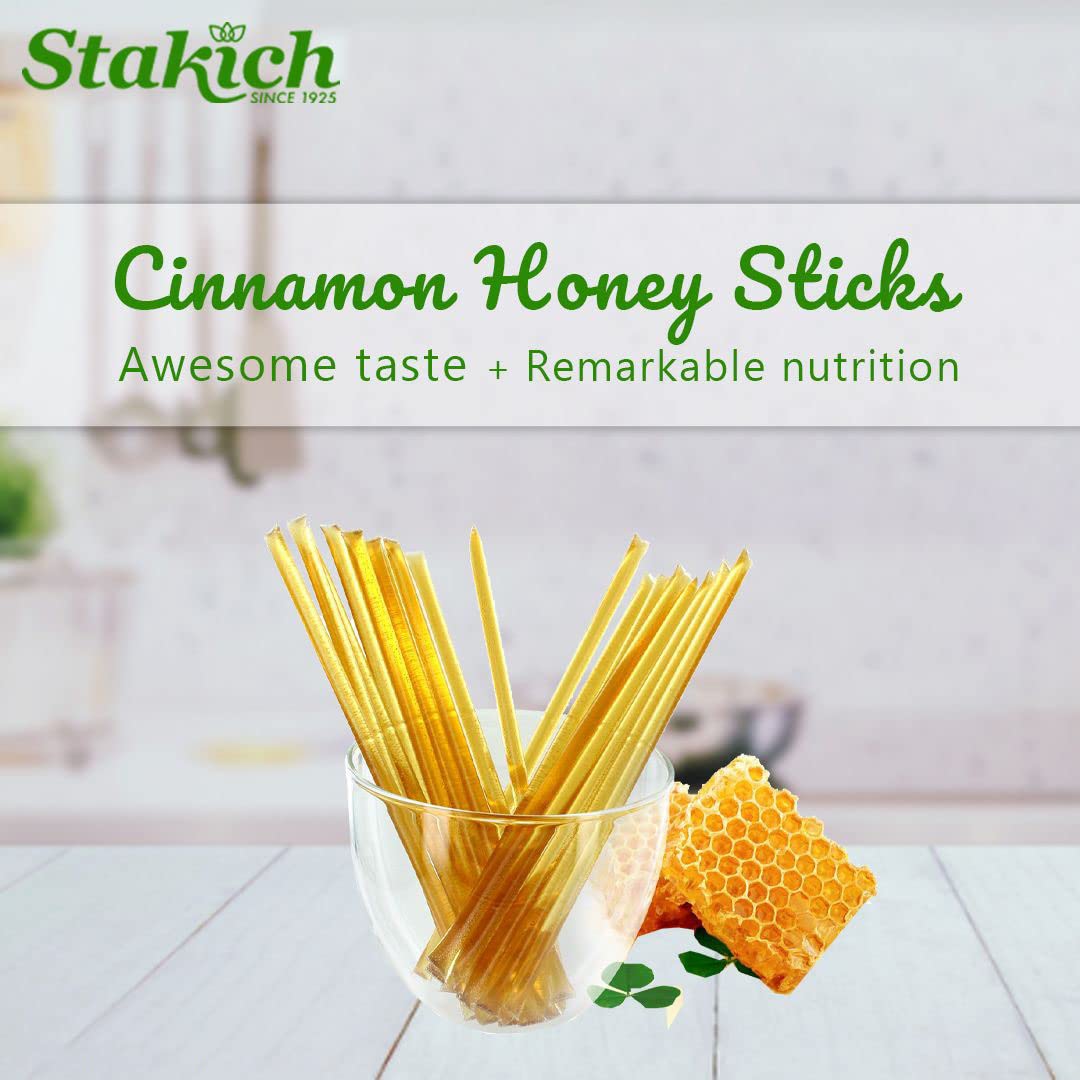Stakich Cinnamon Honey Stix (2000 Stix) : Grocery & Gourmet 