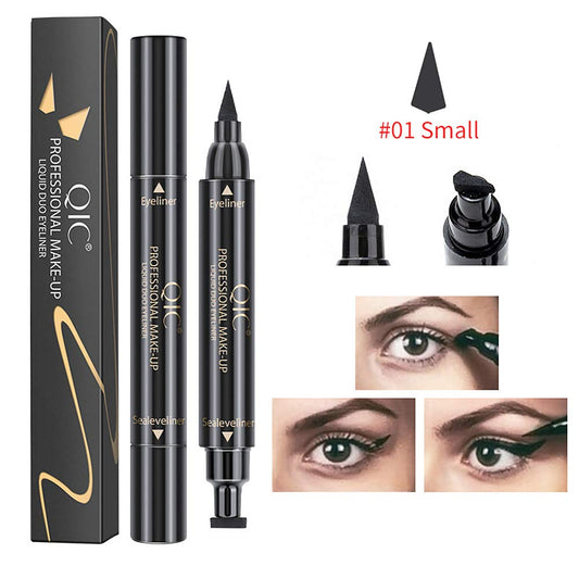 Magik QIC Winged Eyeliner Stamp Waterproof Long Lasting Liquid Eye Pen Makeup Tool Kit (#1 Small Stamp)