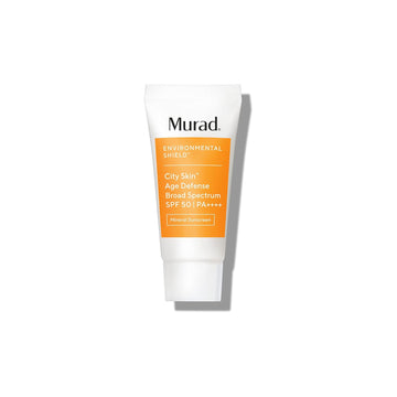 Murad Environmental Shield City Skin Age Defense Broad Spectrum SPF 50-100% Mineral Sunscreen - Blue Light Defense - SPF 50 Environmental Defense Sunscreen - Light Sunscreen for Face