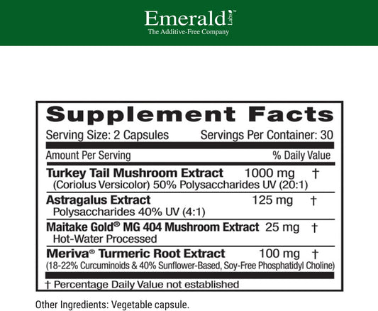 Emerald Labs Deep Immune Health - Daily Supplement with Mushroom Extra