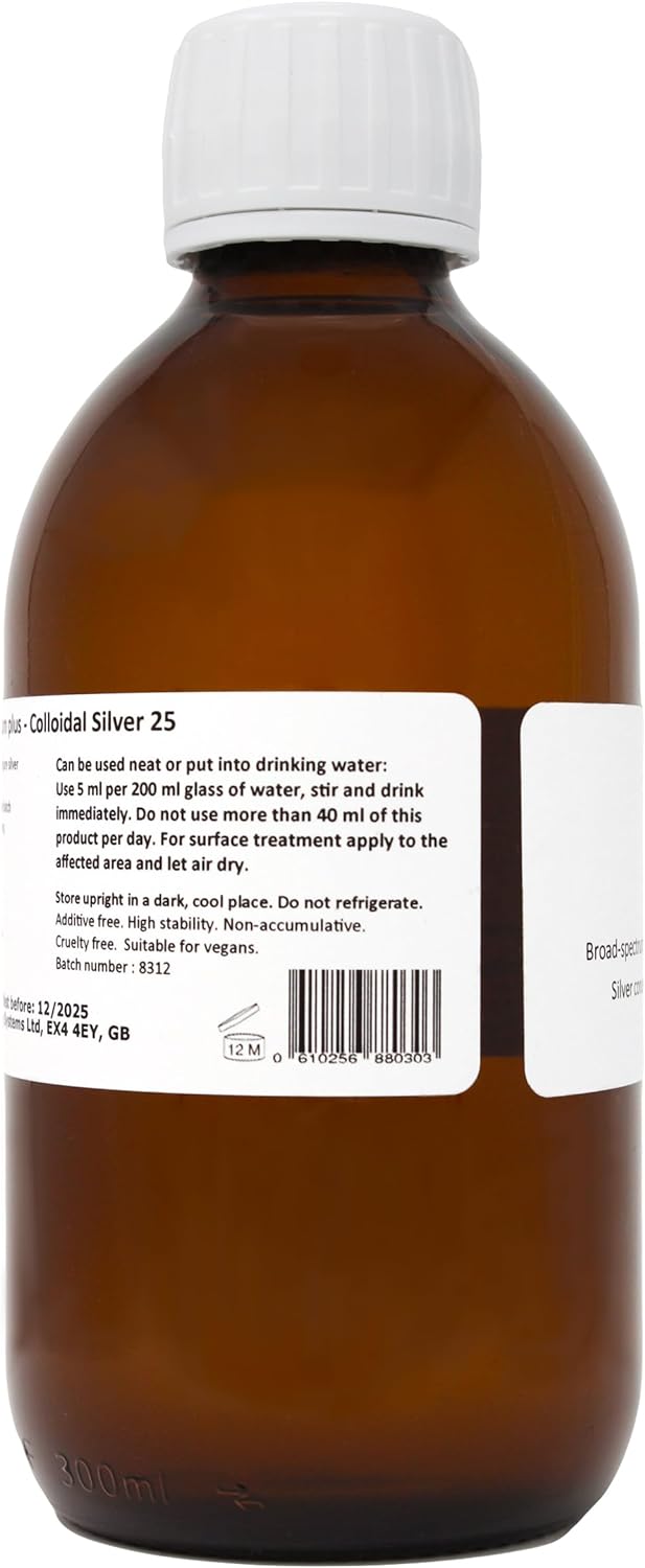 Silver-MSM 25 (Liquid) - 500 ml in Amber Glass Bottle

