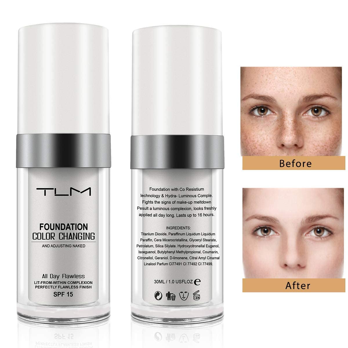 Stellar Express TLM Colour Changing Foundation for Different