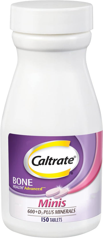 Caltrate 600+D3 Plus Minerals Mini Calcium & Vitamin D3 Supplement Min
