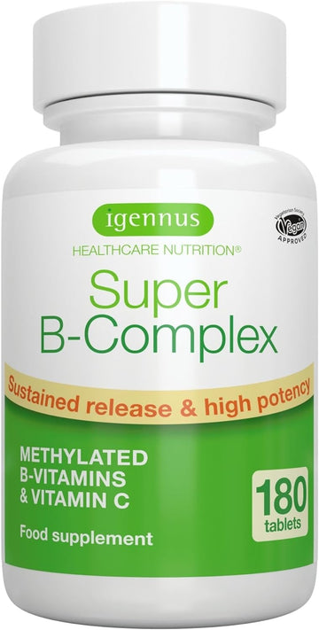 Super B-Complex - High Absorption Methylated B Vitamins, Clean Label, 58 Grams