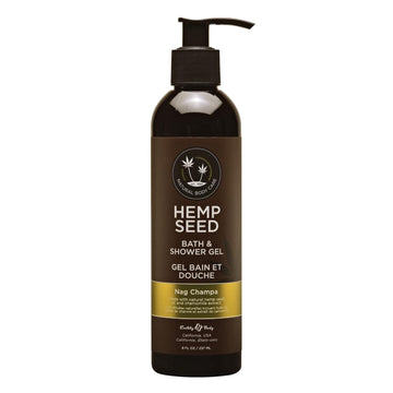 Earthly Body Hemp Seed Bath & Shower Gel - 8  - Moisturizing Formula with Hemp Seed Oil, Chamomile & Hydrolyzed Wheat Protein - Vegan, Cruelty Free