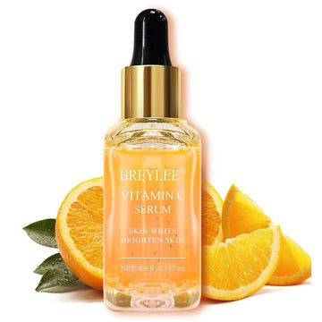 Vitamin C Serum for Face, BREYLEE Vitamin C Facial Serum, Moisturizing Face Serum, Anti Aging Serum for Skin Care, Brightening Skin with Hyaluronic Acid, Vitamin E, Retinol, Nicotinamide 0.6