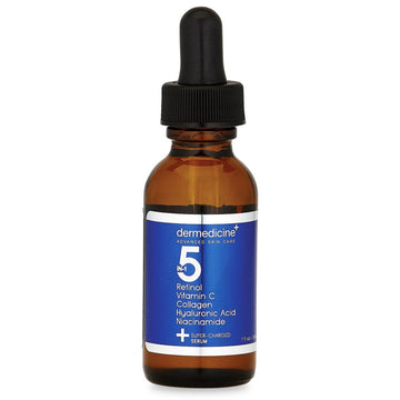 5 in 1 Potent Face Serum with Retinol, Vitamin C, Collagen, Hyaluronic Acid, Niacinamide | May Help Improve Appearance of Fine Lines and Reduce Appearance of Dark Spots | 1   / 30