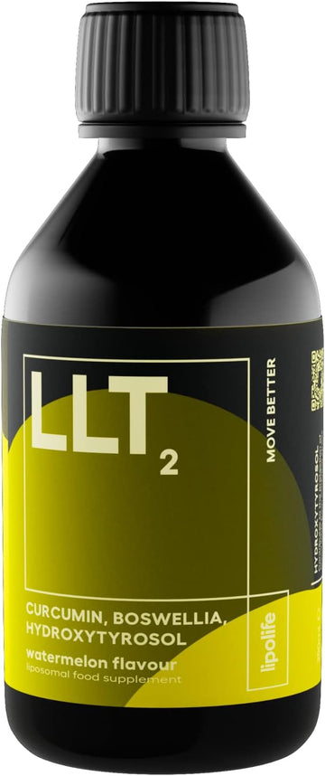 LLT2 Liposomal Boswellia, Curcumin and Hydroxytyrosol - 240ml - lipoli300 Grams