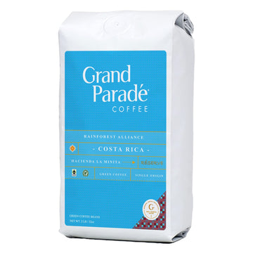 Grand Parade Coffee, Unroasted Green Coffee Beans - Costa Rica Tarrazu Award Winner - La Minita - Rainforest Alliance Certified