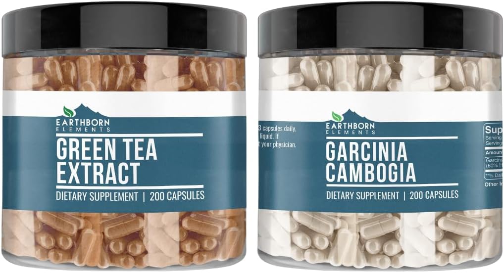 Earthborn Elements Garcinia Cambogia & Green Tea Bundle (200 Capsules