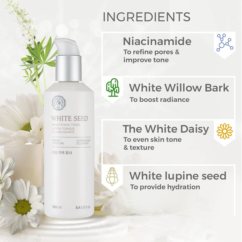 The Face Shop Whiteseed Brightening toner | Long-Lasting Moi