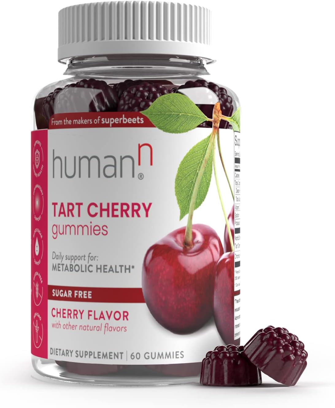 humanN Tart Cherry Gummies - Uric Acid, Immunity, Inflammation & Metab