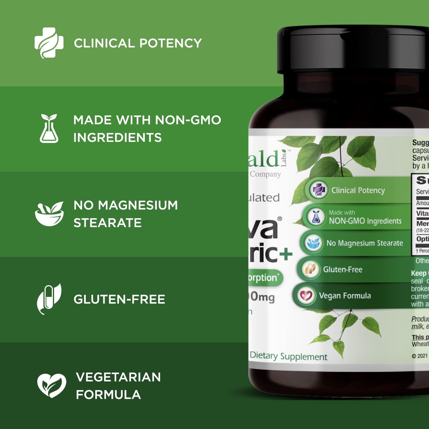 Emerald Labs Meriva Turmeric Plus - Formulated with Turmeric, OptiMSM 