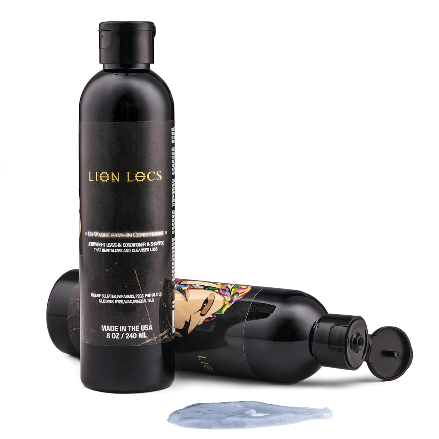 Lion Locs Shampoo and Conditioner, 2 in 1 Co Wash for Dreadlocks, Braids, and Dreads | Vegan, Organic, Leave-In Or Rinse | Residue Build-Up Free (8)