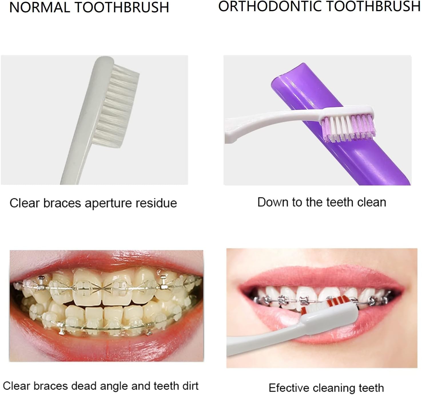 Net Bag Portable Orthodontic Care Kit Orthodontic Toothbrush