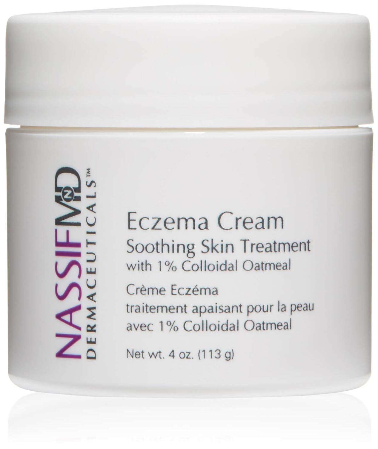 NassifMD Eczema Cream with 1% Colloidal Oatmeal to Relieve Eczema, Ski