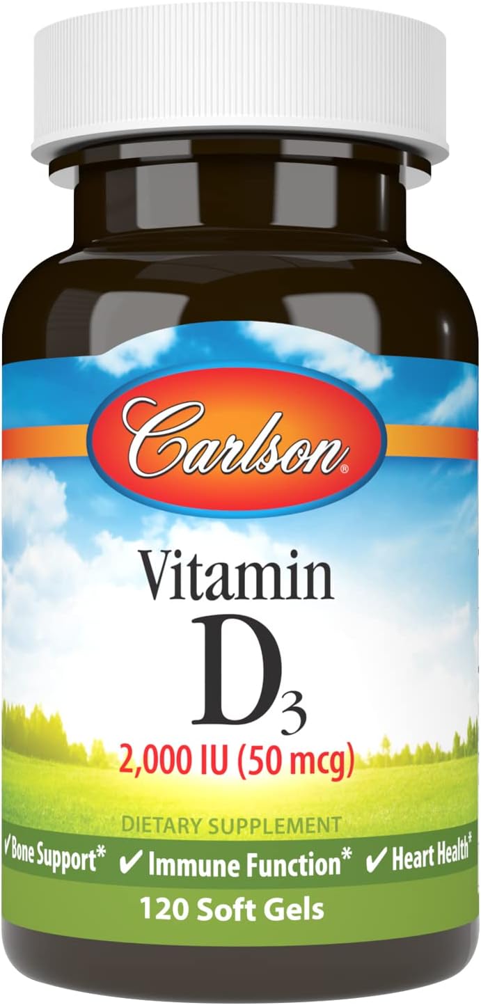 Carlson Vitamin D3-2000 IU - 120 Softgels