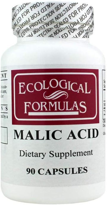 Ecological Formulas Malic Acid 600 Mg, White, 90 Count