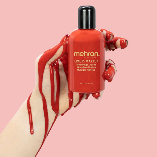 Mehron Makeup Liquid Makeup | Face Paint and Body Paint 4.5  (133 ) (Red)