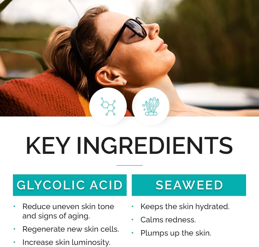 Vitamins and Sea Beauty, Exfoliating Face Toner with Glycoli