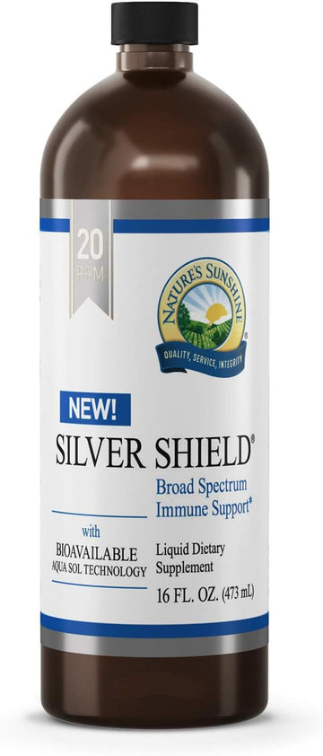 Nature'S Sunshine Silver Shield Liquid, 16 Fl Oz | Colloidal