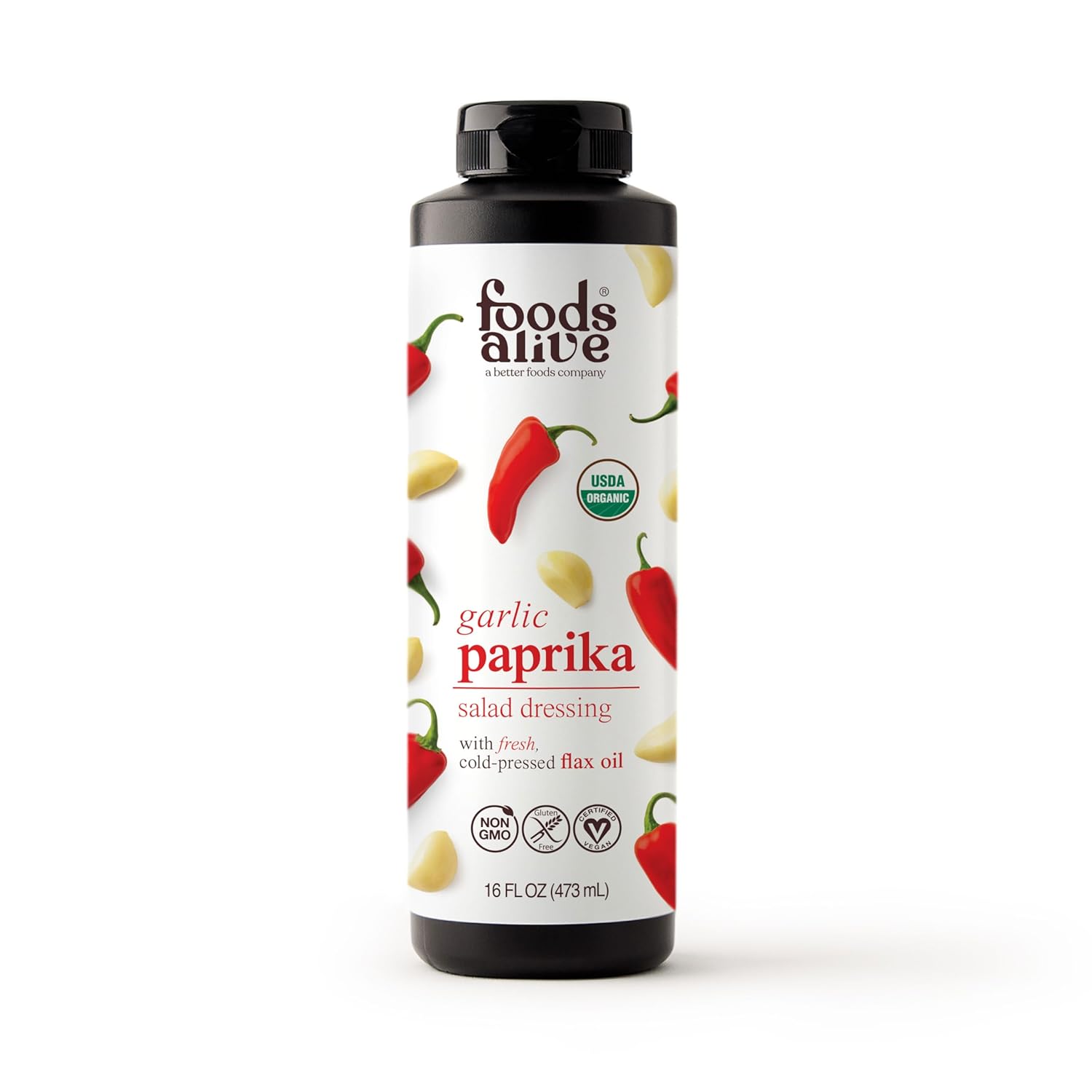 Foods Alive | Organic Garlic Paprika Salad Dressing |16 Oz16 Fl Oz (Pa1 Pounds