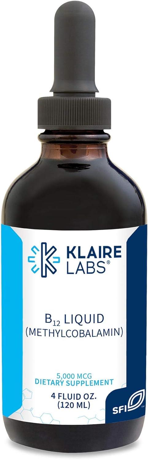 Klaire Labs Vitamin B12 Liquid Drops 5Mg - Mood & Cognitive Support Fr