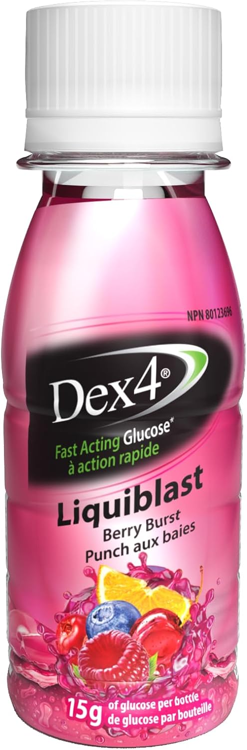 Dex4 LiquiBlast Berry Burst Flavored Fast-Acting Liquid Glucose Supple