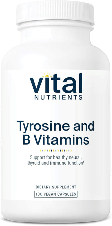 Vital Nutrients - Tyrosine and B-Vitamins - Complex Thyroid and Nerve 3.52 Ounces