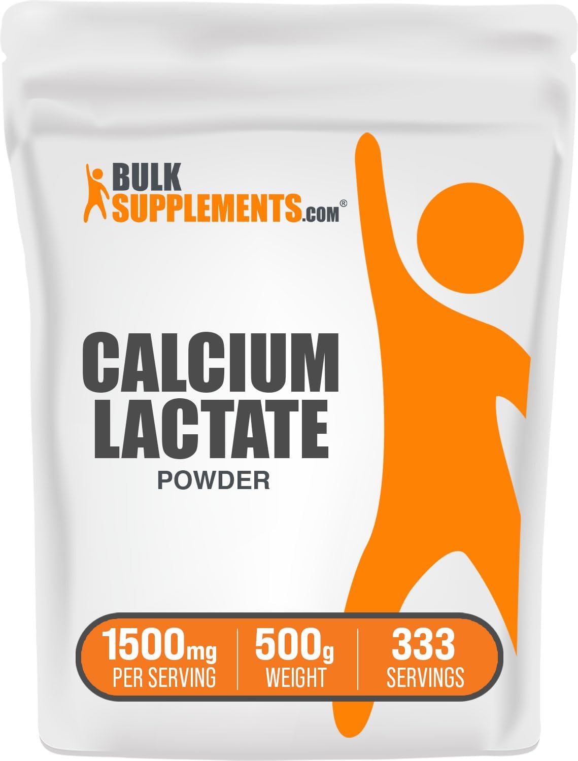 BulkSupplements.com Calcium Lactate Powder - Calcium Supplement, Calci