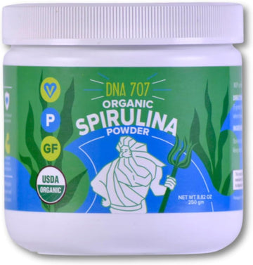 MATCHA DNA DNA707 Premium Organic Spirulina Powder - 83 Servings (8.82