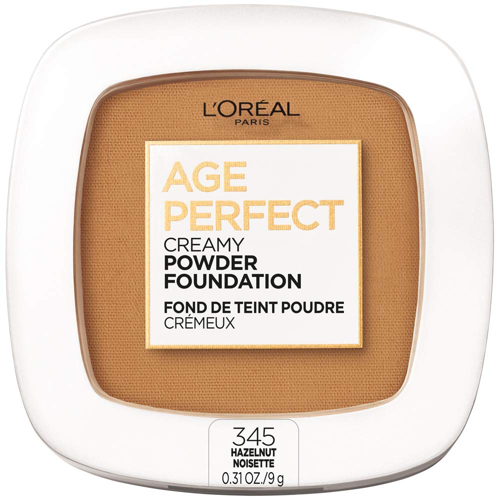 L'Oreal Paris Age Perfect Creamy Powder Foundation Compact, 335 Perfect Beige, 0.31