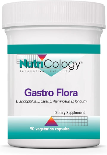 Nutricology Gastro Flora - Probiotic - GI and Immune Support - 90 Vege4.16 Ounces